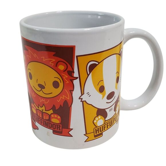 Zak! Harry Potter 4 House Crests Cartoon Style Mug Hogwarts Fantasy Myth Magic - Picture 4 of 5